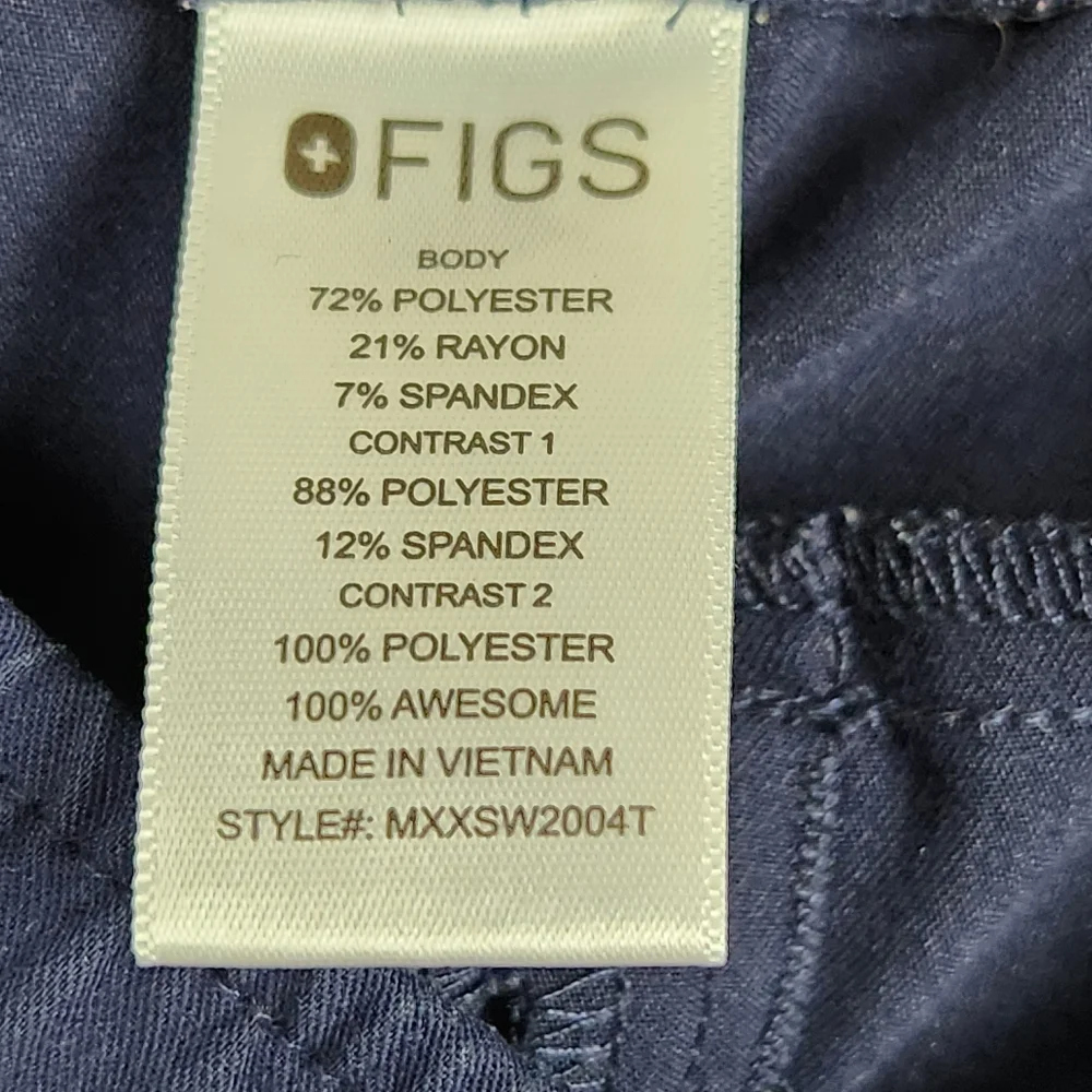 Figs Tansen Jogger Technical Navy Blue Scrub Pants Hospital Nurse Mens Size L